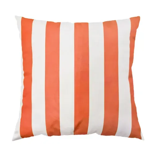 Cojín para exteriores e interiores Mainstays con rayas coral - 40x40 cm