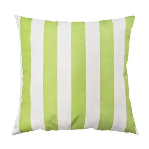 Cojín para exteriores e interiores Mainstays con rayas verde limón - 40x40 cm