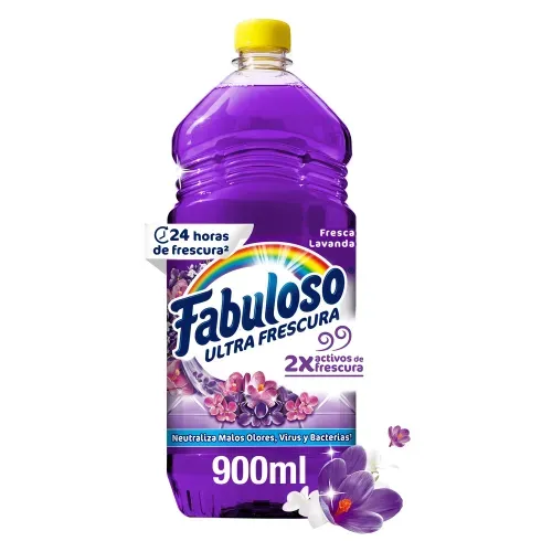 Desinfectante Fabuloso Multiusos Frescura Activa Antibacterial Lavanda - 900 ml