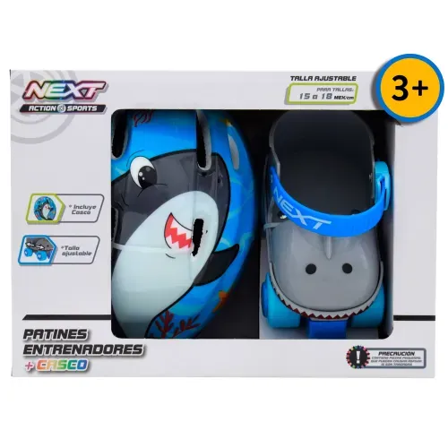 Patines Next entrenadores 3d con casco