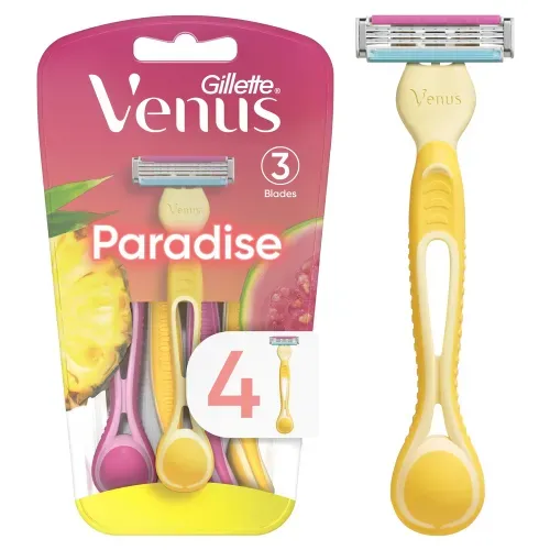 Máquina Afeitar Mujer Gillette Venus Simply Paradise 3 Hojas - 4 Uds