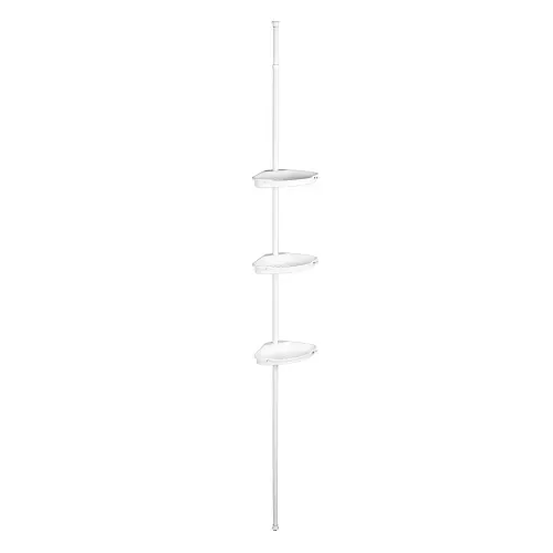 Estante para baño Mainstays de tres niveles color blanco