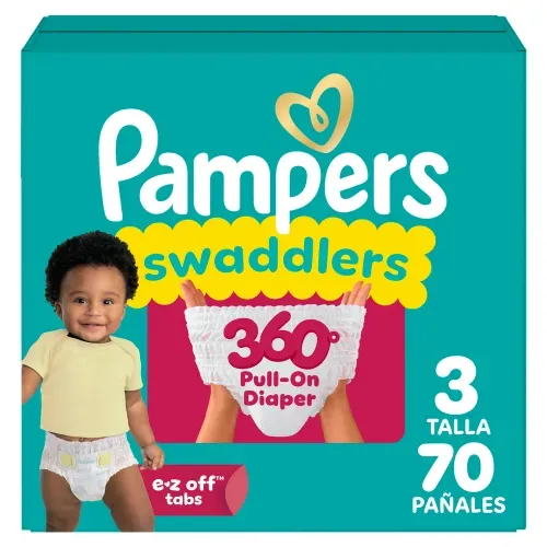 Pañales Pampers Swaddlers 360 Talla 3 7-13 kg - 70 Uds