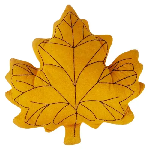 Cojín Way to Celebrate con forma de hoja de otoño Harvest para Navidad - 39 cm