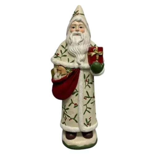 Figura Holiday Time de Santa Claus con bolsa de regalo para Navidad - 30 cm
