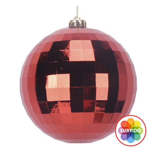 Esfera Holiday Time brillante variada Navidad - 15 cm