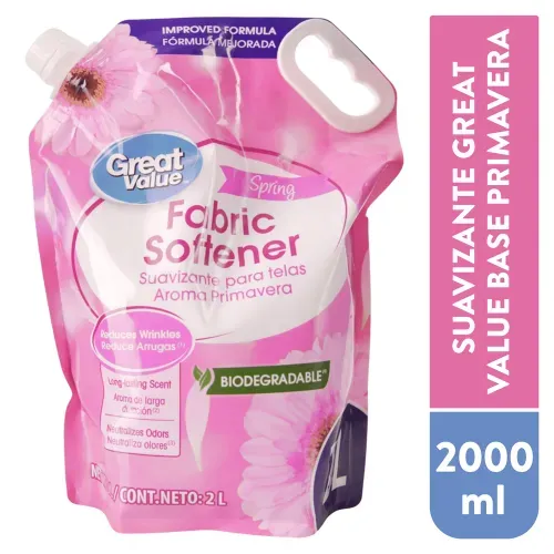 Great Value Suavizante Primavera Dp 2 l