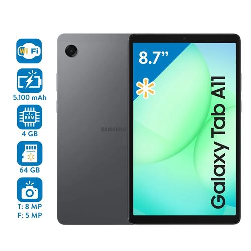 Tablet Samsung Galaxy A11 LTE con 4GB RAM y 64GB Almacenamiento - 8.7 pulgadas
