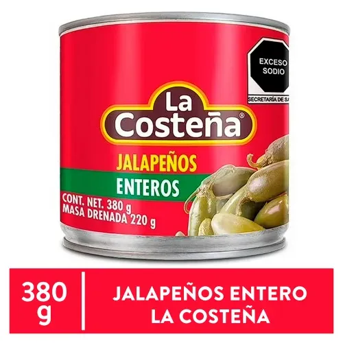 Chile La Costeña Jalapeño Enteros - 380 g