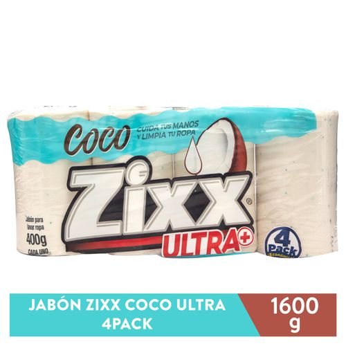 Jabón Zixx Coco Ultra 4 pack - 1600 g