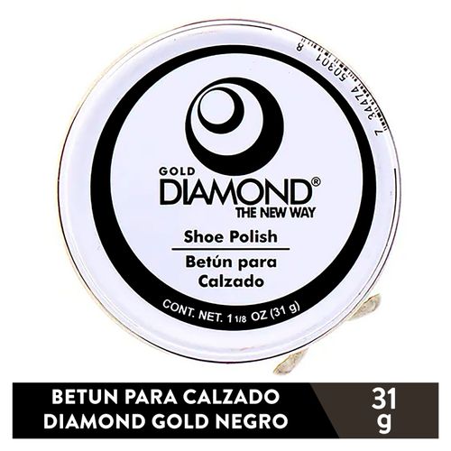 Betún Para Calzado Diamond Gold Negro - 31 g