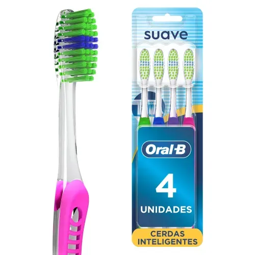 Cepillo Dientes Oral-B Indicator Cerdas Suaves - 4 Uds