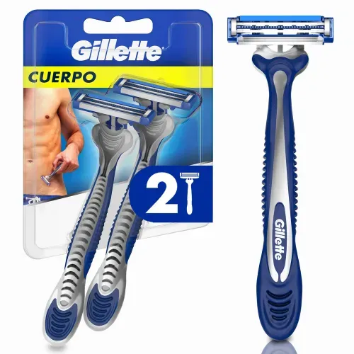 Máquina Afeitar Gillette Cuerpo Zona Íntima - 2 Uds