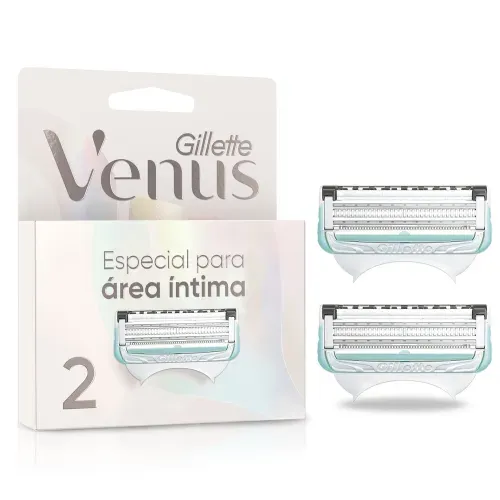 Repuesto Máquina Afeitar Mujer Gillette Venus Área Íntima - 2 Uds