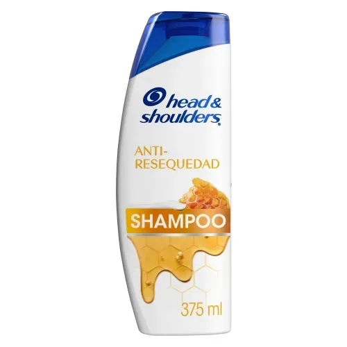 Shampoo Head & Shoulders Anti-resequedad Nutrición Diaria Miel Aceites Esenciales - 375 ml