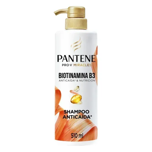 Shampoo Pantene Biotinamina B3 Anticaída+ Cabello Débil - 510 ml