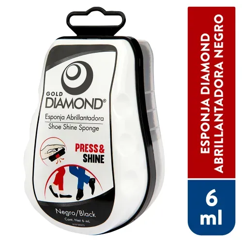 Esponja Diamond Abrtillantador Negro - 6Ml
