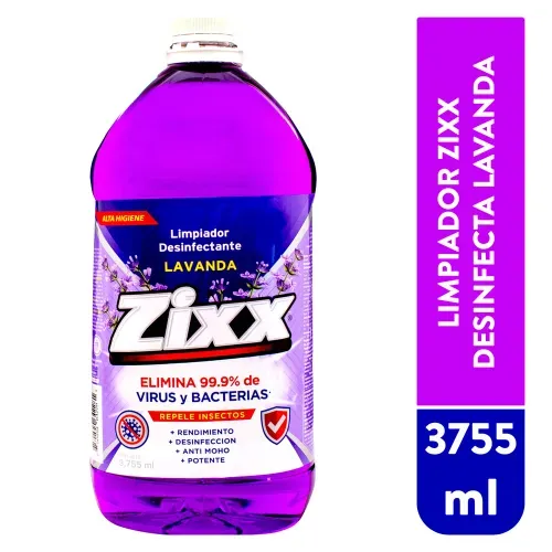 Limpiador Zixx Desinfecta Lavanda 3755ml