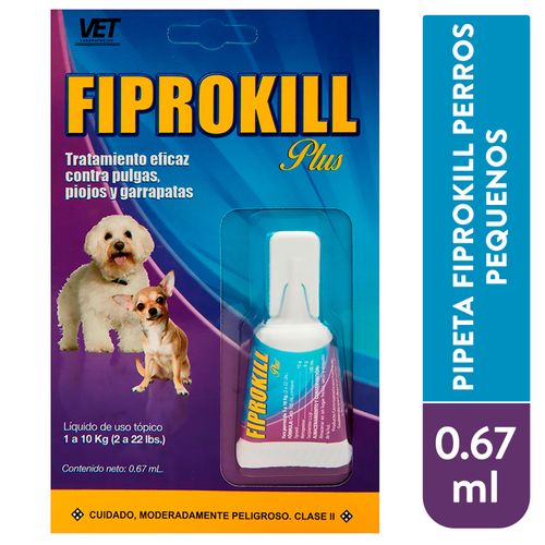Pipeta Fiprokill Perros Pequenos 0.67ml