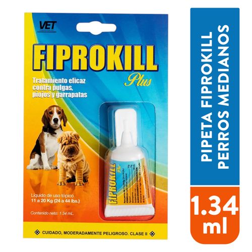 Pipeta Fiprokill Perros Medianos 1.34ml