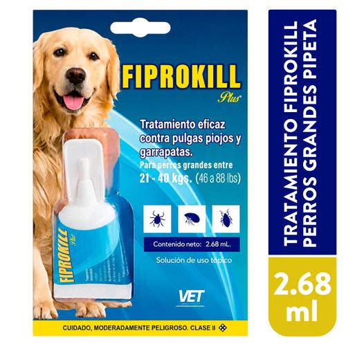 Pipeta Fiprokill Perros Grandes 2.68ml