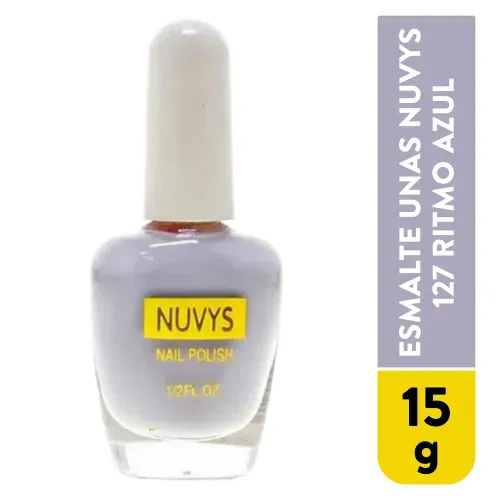 Esmalte Unas  Nuvys 127 New Ritmo Azul