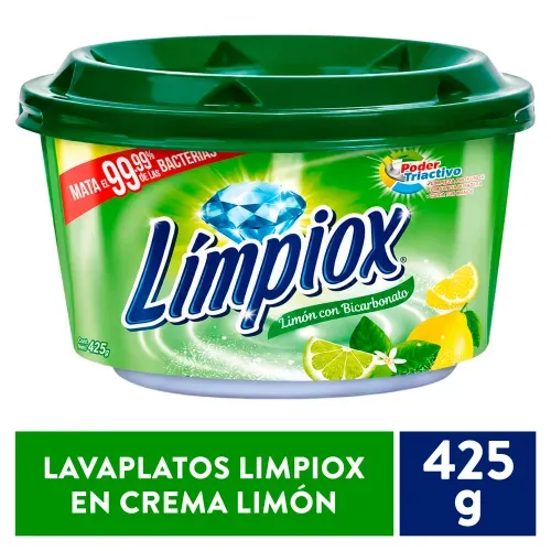 Lavaplatos Limpiox en Crema Aroma Limón - 425 g