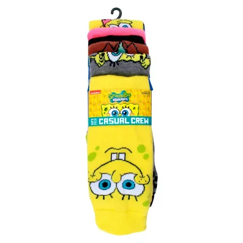 6p Calcetines Largos Spnge Bob
