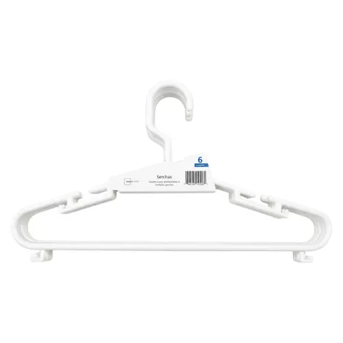 Ganchos Mainstays Blancos - 6 uds