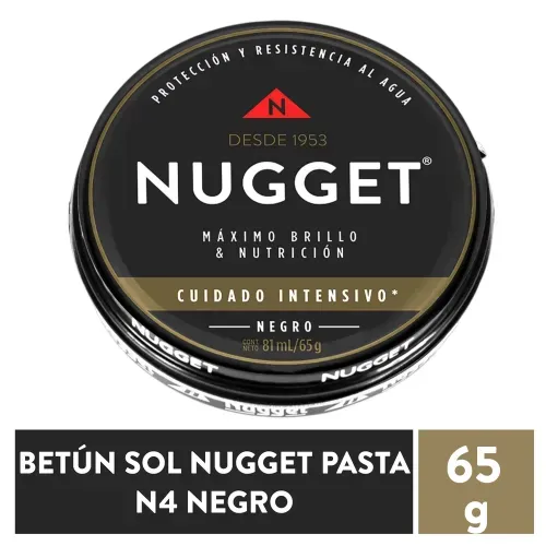 Betún Nugget en pasta color negro - 65 g