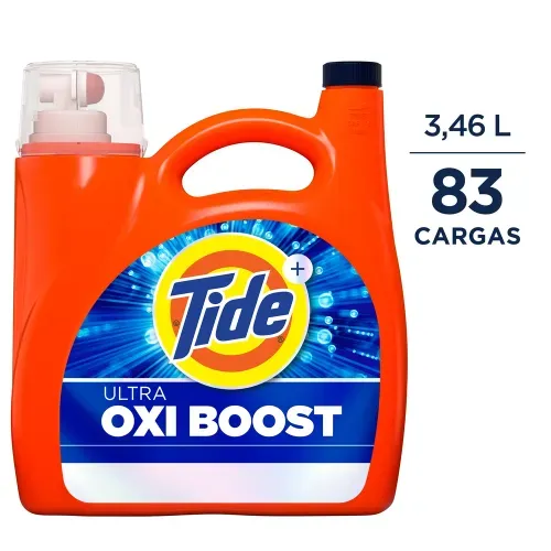 Detergente Líquido Tide Ultra Oxi Boost Ropa Blanca Color - 83 Cargas 3.46 L