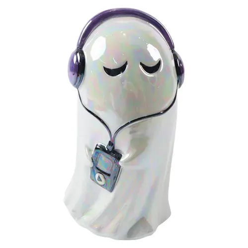 Fantasma Way To Celebrate musical de cerámica decorativo Halloween - 24 cm