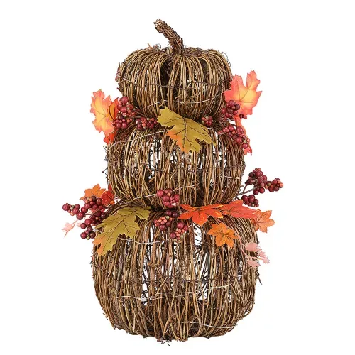 Calabazas Way to Celebrate decorativas iluminadas Navidad - 38 cm