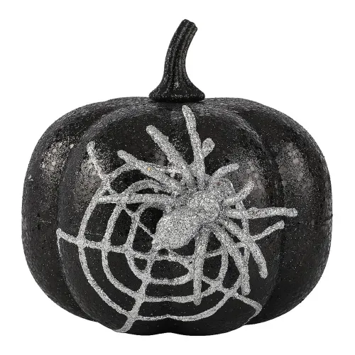 Calabaza Way To Celebrate con araña decorativa Halloween - 15 cm