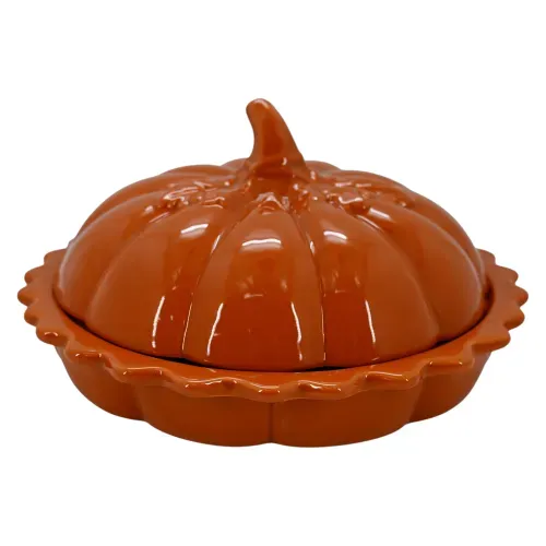 Bandeja Way To Celebrate cerámica calabaza Navidad