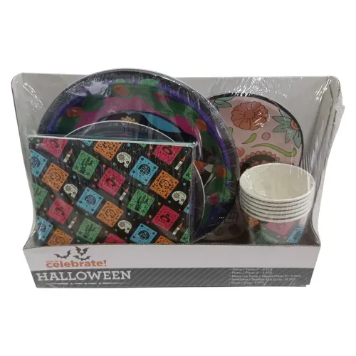 Desechables Way To Celebrate con diseño de Catrinas Halloween - 36 piezas