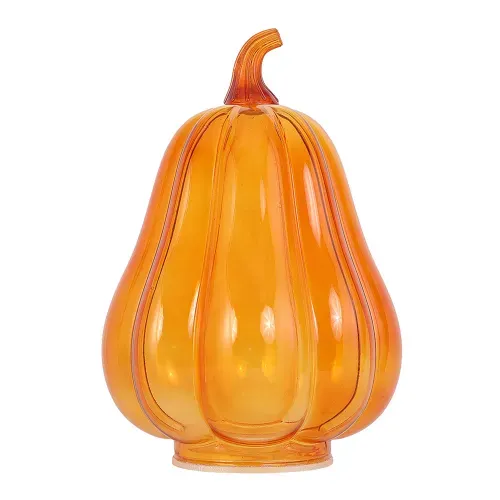 Calabaza Way to Celebrate larga de vidrio decorativa Navidad - 22 cm