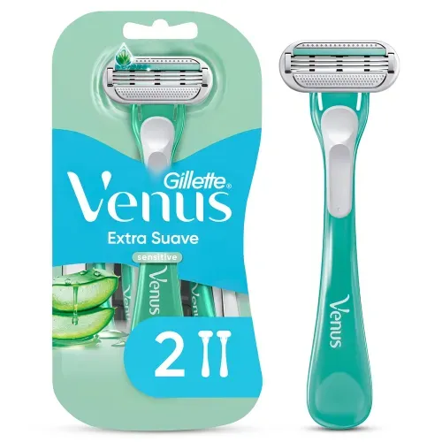 Máquina Afeitar Mujer Gillette Venus Extra Suave Sensitive Piel Sensible - 2 Uds