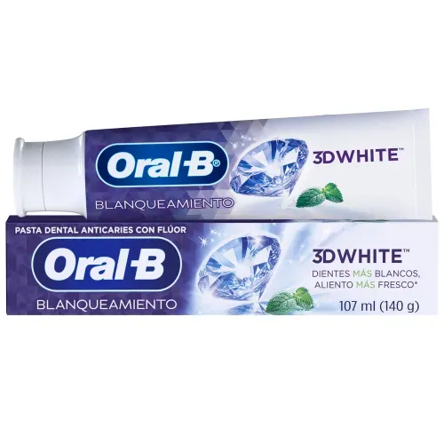 Pasta Dental Oral-B 3D White Blanqueadora - 107 ml