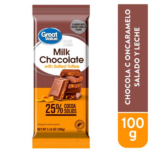 Chocola C Caramelo Saladoyleche Gv 100gr