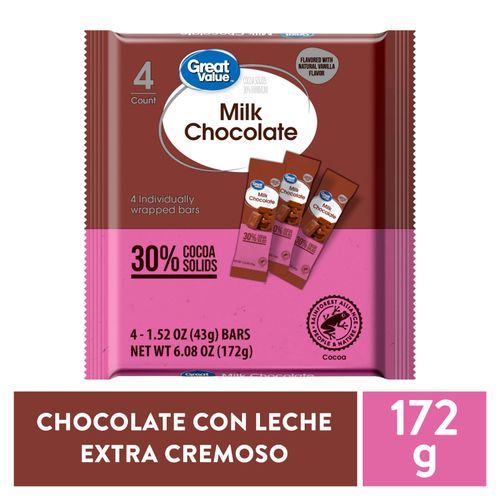 Chocolate C Leche Xtra Cremoso Gv 172gr