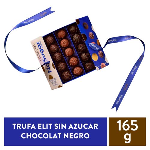 Trufa Elit Sinazucar Chocolatnegro 165gr