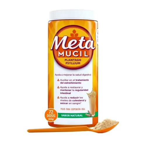 Fibra Natural Metamucil Sabor Original 72 Dosis - 504 g