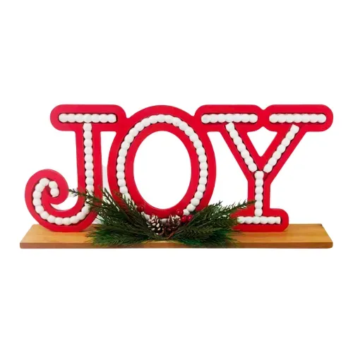 Decoración Holiday Time de Joy para Navidad - 44 x 6 x 18 cm