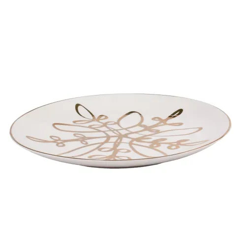 Plato Holiday Time copo de nieve diseño Navidad - 20 cm
