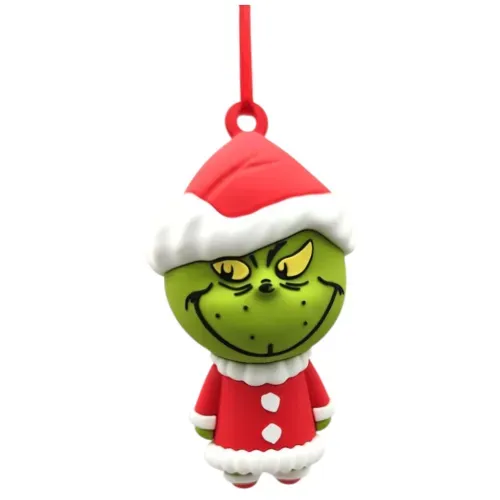 Adorno Grinch de goma decorativo Navidad - 10 cm