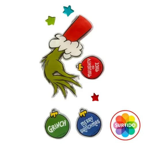 Gel Grinch decorativo para Navidad - 15.2 x 38.1 cm