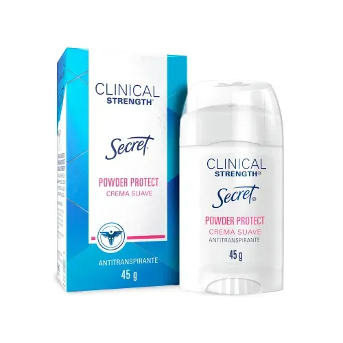 Crema Suave Antitranspirante Secret Clinical Strength Powder Protect - 45 g