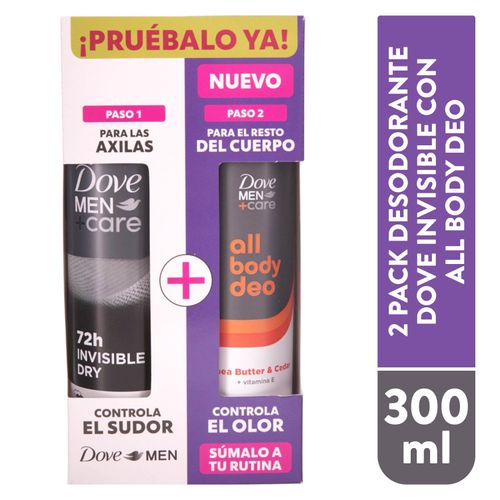 2pk Dove Fm Aer Invi Dry y a Cedar 300ml