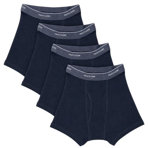 Boxer Fruit Of The Loom Ajustado Corto Color Negro 4 Pack Talla XL